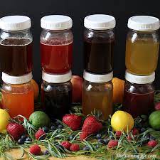 Natural Fruit Herb Honey Syrups