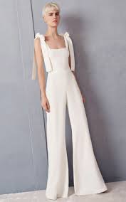 Nach wie vielen jahren man welchen hochzeitstag begeht und wie man diesen hochzeitstag bezeichnet finden sie in dieser liste. Jumpsuit Hochzeit Schlicht Design Damen Schleifen Schulter Deko Outfit Outfit Ideen Kleidung