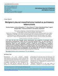 This is the newest place to search, delivering top results from across the web. Pdf Malignant Pleural Mesothelioma Treated As Pulmonary Tuberculosis