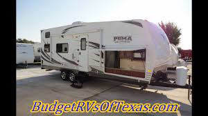 Headquartered in elkhart, indiana manufactures class a motorhomes, class c motorhomes, fifth wheels and travel trailers. 2013 Puma Unleashed 25tfq Bumper Pull Toy Hauler That Sleeps 10 Youtube