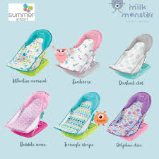 A soft, mesh sling c Summer Infant Deluxe Baby Bather Triangle And Bubble Mandi Bayi Shopee Indonesia