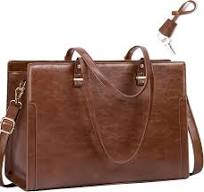 RAINSMORE Bolsa para laptop para mujer, 15.6 pulgadas, de piel vintage,  profesional, bolsa de mano de trabajo, impermeable, bolsa de hombro para ...