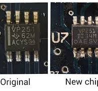 I replaced a chip and smoke came out. Can you help me ...