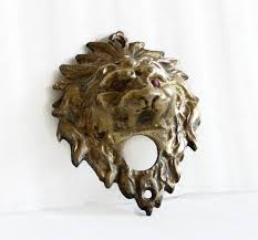 Smart mode, high security, wireless and abs material. Lion Head Door Bell Push Button Vintage Cast Brass Doorbell Lionhead Red Eyes Architectural Salvage Restoration Hardware King Of Jungle Architectural Salvage Brass Doorbell Vintage Doorbell