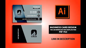 Business Card Design Vector File Free Download Illustrator Cc Tutorial 2017 In Visiting In 2020 Download Business Card Visiting Card Templates Business Card Creator