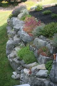 Rockgardenwall Vorgarten Garten Steingarten