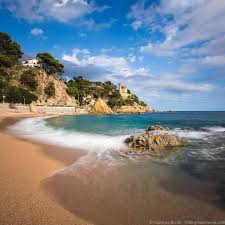 Lloret De Mar Gerona Bord De Mer Coucher De Soleil Photos