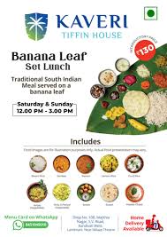 If you are eating from a communal platter, finish what you have before going back for more.8 x research source when. Kaveri South Indian Traditional Banana Leaf Meal At Rs 130 Meal Snack Foods Id 23189107988