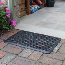 Outdoor Home Entry Link Door Honeycomb Design Floor Mat Mud Dirt Scraper Rubber Entrance Door Mats Door Mat Outdoor Door Mat