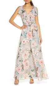 Eliza J Floral Print Maxi Dress Nordstrom In 2020 Floral Print Maxi Dress Printed Maxi Dress Guest Dresses