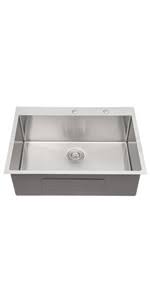 If you need some new bathroom fixtures then check out our bathroom accessories. Kitchen Sink Drop In Sarlai 30 Inch Stainless Steel Kitchen Sink Topmount 16 Gauge Round Corner Deep Single Bowl Kitchen Sink Basin Amazon Com