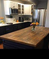 Distressed solid pine wood real zinc top. Custom Size Reclaimed Wood Kitchen Island Dining Table Top Etsy In 2021 Kitchen Island Dining Table Reclaimed Wood Kitchen Island Custom Kitchen Island