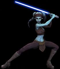 Aayla secura's blue (and green) lightsaber(s) her primary blue one is the one that she used the most. Aayla Secura The Clone Wars Fandom