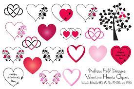 Multiple sizes and related images are all free on clker.com. Valentine Hearts Clipart Grafik Von Melissa Held Designs Creative Fabrica