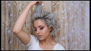 Hair Color Transformation Metalli Silver سلفر صبغ لون الشعر فضي معدني رصاصي Gray Metallic Youtube Hair Color Hair Hair Styles