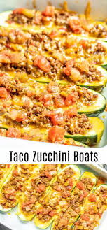 Low Carb Taco Zucchini Boats In 2020 Ground Beef Recipes Healthy Beef Recipes For Dinner Beef Recipes Easy