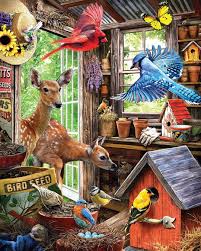 Bits And Pieces Jigsaw Puzzles Australia Creative Connection Inc On Instagram The Ideal She Shed Artwork By Larry Jones Larger Piece Jigsaw Puzzles 500 Piece Jigsaw Puzzles Artwork