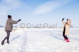 Check out ideas to play april fools . Mom And Daughter Play To Pull The Snow In The Stock Photo Crushpixel