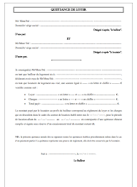 Quittance De Loyer Word Gratuit 2022 - Modele De Contrat