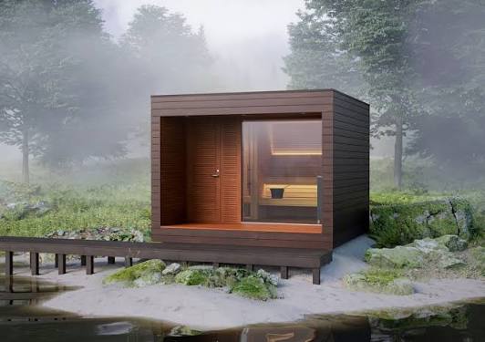 Auroom Natura Outdoor Sauna Cabin — The Sauna Heater