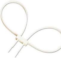 Safariland 8220-3 White Double Cuff Disposable Restraints - 100 Pack