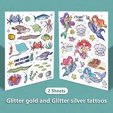 Amazon.com : EMOME 80 Styles Under Sea Party Decorations, Kids Temporary  Tattoos for Ocean Themed Birthday Party Favors Supplies, Under Sea Themed  Glow in Dark Tattoos and Glitter Tattoos Stickers… : Beauty
