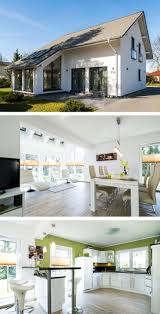 Modernes Satteldach Haus Mit Wintergarten Anbau Innen Einrichtung Modern Kuche Offen Einfamilienhaus Bauen Ideen Fertighaus Baustil Satteldach Anbau Haus