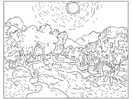 Preschool packets, science, crafts, ideas, and more! Famous Paintings Coloring Sheets Van Gogh Coloring Famous Art Coloring Sunflower Coloring Pages