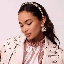 Lele Sadoughi Graduated Crystal Headband