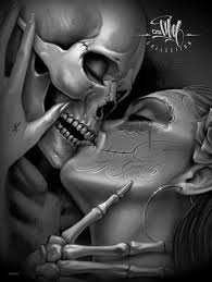 Amor Eterno Tatuajes De Calaveras Mexicanas Arte Con Calaveras Mexicanas Tatuaje Estilo Chicano