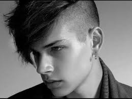 Mens Hairstyles Shaved Sides Long Fringe Youtube