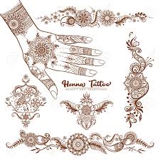 ✓ free for commercial use ✓ high quality images. Female Hand And Set Of Traditional Indian Henna Tattoo Elements Vector Illustration Royalty Free Cliparts Vectors And Stock Illustration Image 147424347