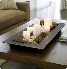 Candle Centerpiece With Rocks And Succulents Knockoffdecor Com In 2020 Candle Centerpieces For Home Coffee Table Centerpieces Decorating Coffee Tables