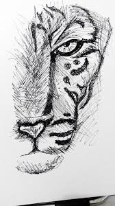 10 Exquisite Learn To Draw Animals Ideas Tiger Art Drawing Cool Art Drawings Dark Art Drawings