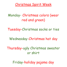 We're so happy you dropped by to visit. Christmas Spirit Week Administration Ducs