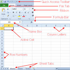 Here Are The Basic Excel Screen Elements Excel Tutorials Elementary Computer Lab Excel
