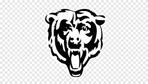 Black and white angry bear face with a gray nose and red tongue #1273865 by vector tradition sm. Logos And Uniforms Of The Chicago Bears Nfl Cincinnati Bengals Wrigley Field Chicago Bears Png Pngegg