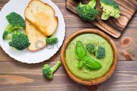 Brown sugar, broccoli, fish sauce, garlic chives, chicken, water and 13 more. Ready To Eat Fresh Hot Broccoli Puree Soup With Slices Stock Photo Crushpixel