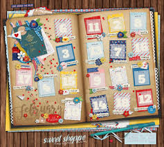 February 2019 Passport To Love Sweet Shoppe Community Scrapbook Challenges Wild Card Season Colors