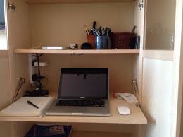 A wide desk in white that can follow your child from early childhood to adolescence. Secret Billy Bureau The Stealthy Bookshelf Desk Ikea Hackers