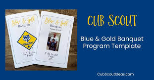 Blue falcon award template : Cub Scout Blue Gold Banquet Program Template Free Cub Scout Ideas
