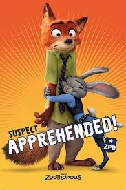 Ein schmelztiegel, in dem tiere aus jedem habitat zusammenleben. Zoomania Suspect Apprehended Poster Plakat Kaufen Bei Europosters