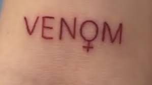 Tiktokers realized that if you read the word venom upside down, it can read women. Venom Feminist Tattoo In 2021 Feminist Tattoo Tattoos Venom Tattoo