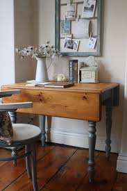 Restored Vintage Drop Leaf Table With Turned Legs In Duck Egg Blue Vintage Drop Leaf Table Drop Leaf Table Leaf Table