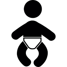 Baby Wearing A Diaper Free Vector Icons Designed By Freepik Free Icons Vector Icon Design Free Diapers