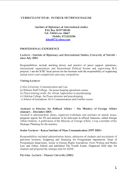 Novoresume's cv builder helps you build a 1 page cv for free (with a premium version if you're. New Curriculum Vitae Peace And Collaborative