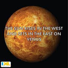 Fun Fact Venus Spins In The Opposite Direction Of The Other Planets In Our Solar System Fun Facts Space Facts Facts
