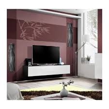 Maybe you would like to learn more about one of these? Meuble Tv Fly Design Coloris Noir Et Blanc Brillant Meuble Suspendu Moderne Et Tendance Pour Votre Salon Cdiscount Maison