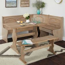 3 pc rustic wooden breakfast nook