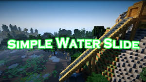 Add a water bottle to one of the three boxes at the bottom on the brewing menu. Minecraft Simple Water Slide Tutorial Youtube